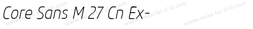 Core Sans M 27 Cn Ex字体转换